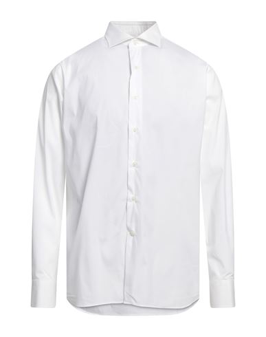 Grigio Man Shirt White Size 16 ½ Cotton, Polyamide, Elastane