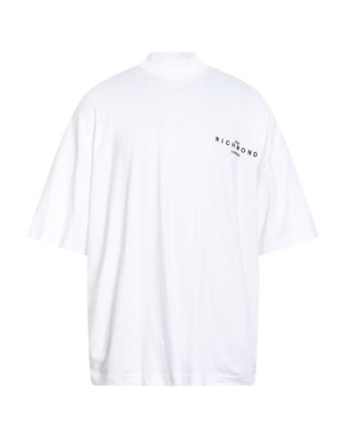 John Richmond Man T-shirt White Size 3xl Cotton