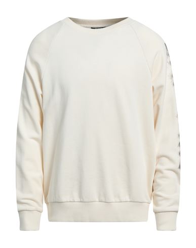 Balmain Man Sweatshirt Cream Size Xl Cotton In White