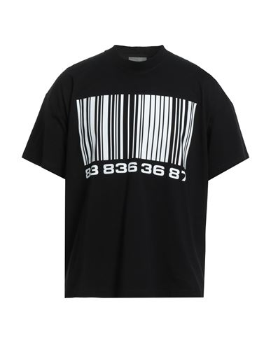 Shop Vtmnts Man T-shirt Black Size S Cotton