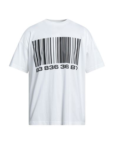 VTMNTS VTMNTS MAN T-SHIRT WHITE SIZE L COTTON
