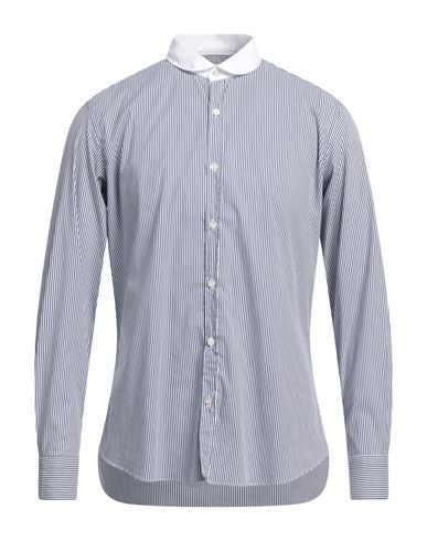 Giannetto Man Shirt Light Blue Size 16 Cotton, Polyester, Elastane
