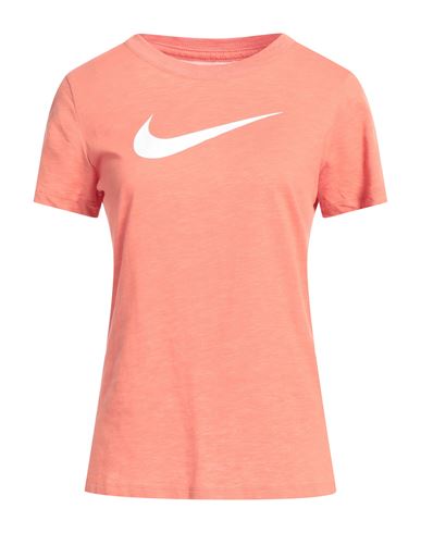 Shop Nike Woman T-shirt Salmon Pink Size Xl Cotton, Polyester