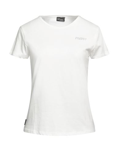 Freddy Woman T-shirt White Size L Cotton