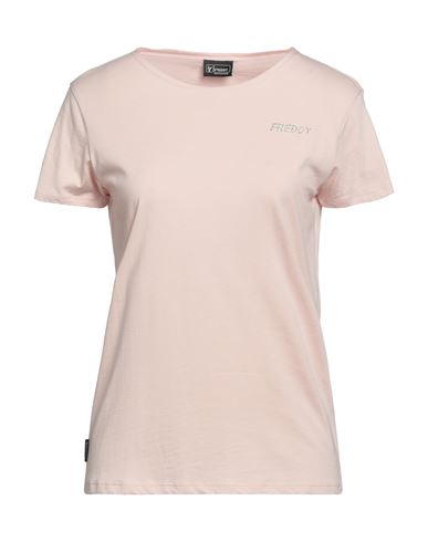 Freddy Woman T-shirt Light Pink Size L Cotton