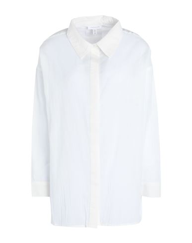 Topshop Woman Shirt White Size 12 Cotton