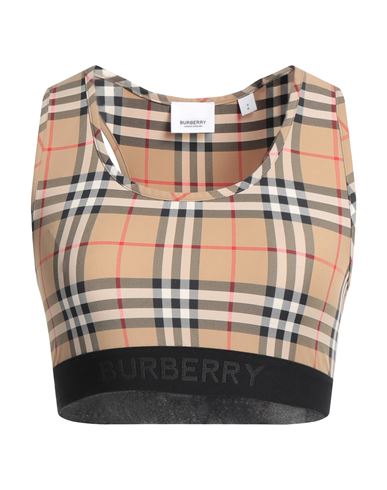 Burberry Dalby Check Sport Top In Beige