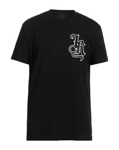 John Richmond Man T-shirt Black Size 3xl Cotton