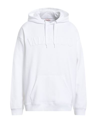Valentino Garavani Man Sweatshirt White Size Xs Cotton, Elastane