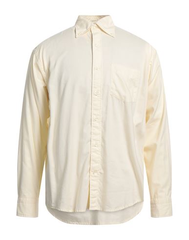Wrangler Man Shirt Cream Size L Cotton In White
