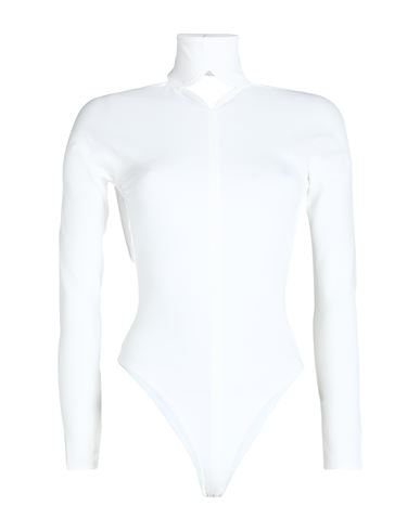 Courrèges Courreges Woman Bodysuit White Size S Viscose, Polyamide, Elastane