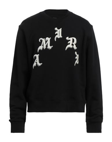 Shop Amiri Man Sweatshirt Black Size M Cotton