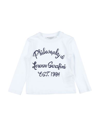 Philosophy Di Lorenzo Serafini Babies'  Toddler Girl T-shirt White Size 4 Cotton, Elastane