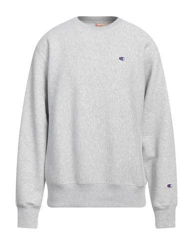 Champion Man Sweatshirt Light Grey Size S Cotton, Polyester, Elastane