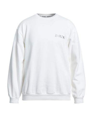 Berna Man Sweatshirt Off White Size 3 Cotton