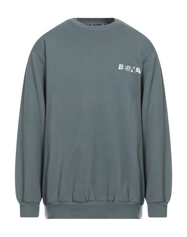 Berna Man Sweatshirt Lead Size 3 Cotton In Grey