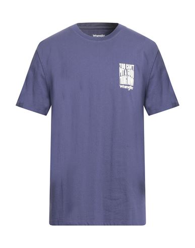 Wrangler Man T-shirt Navy Blue Size Xl Cotton