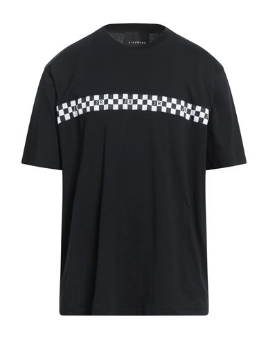 John Richmond Man T-shirt Black Size Xxl Cotton