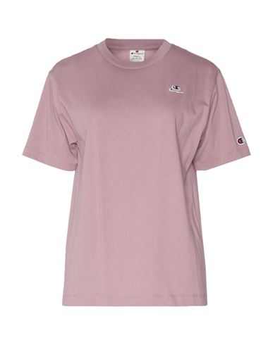 Champion Woman T-shirt Pastel Pink Size Xxl Cotton