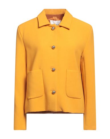 Ottod'ame Woman Shirt Ocher Size 4 Polyester, Viscose, Elastane In Yellow