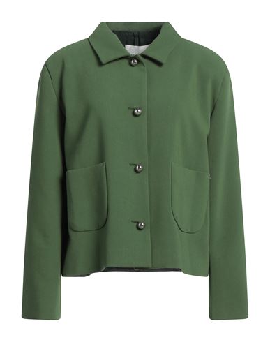 Ottod'ame Woman Shirt Military Green Size 10 Polyester, Viscose, Elastane