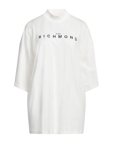 John Richmond Woman T-shirt White Size Xl Cotton