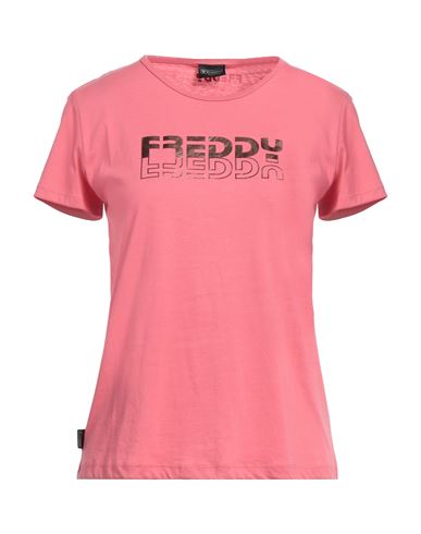 Freddy Woman T-shirt Pink Size S Cotton, Polyester