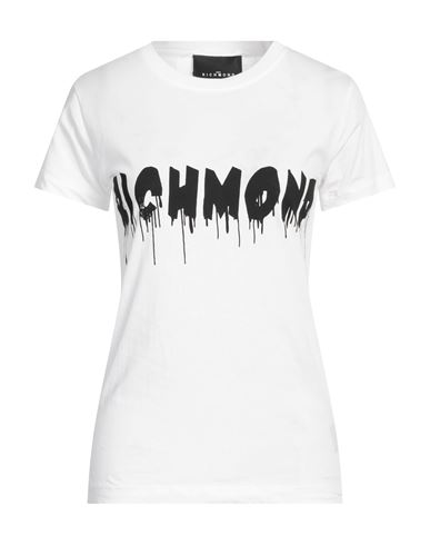 John Richmond Woman T-shirt White Size Xs Cotton