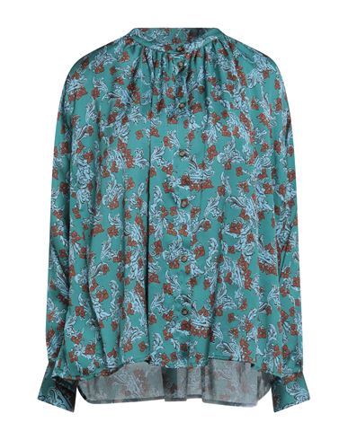 Ottod'ame Woman Shirt Deep Jade Size 8 Polyester In Green