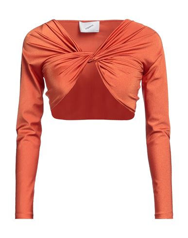 Coperni Woman Top Orange Size Xs Polyamide, Elastane