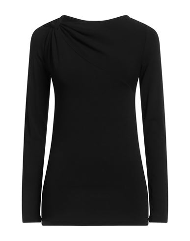 Ottod'ame Woman T-shirt Black Size 8 Viscose, Elastane