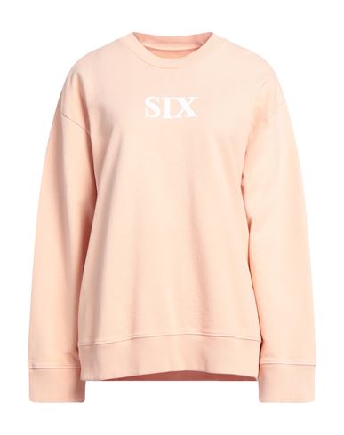 Mm6 Maison Margiela Woman Sweatshirt Blush Size L Cotton In Pink