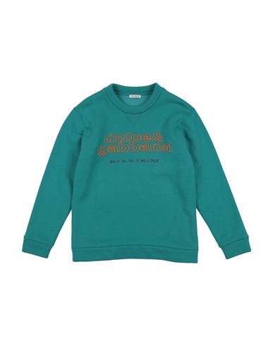 Dolce & Gabbana Babies'  Toddler Boy Sweatshirt Green Size 7 Cotton, Polyester, Elastane