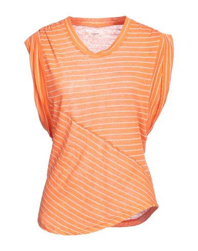 Isabel Marant Étoile Marant Étoile Woman T-shirt Orange Size Xl Linen, Cotton