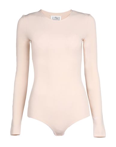 Maison Margiela Woman Bodysuit Blush Size 6 Viscose, Elastane In Pink