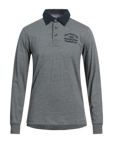 Fred Mello Man Polo Shirt Grey Size M Cotton, Viscose