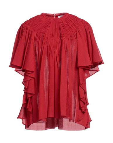 Chloé Woman Top Red Size 4 Virgin Wool