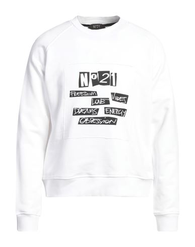 N°21 Man Sweatshirt White Size Xxl Cotton