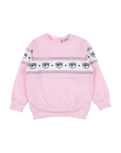 Chiara Ferragni Babies'  Toddler Girl Sweatshirt Pink Size 3 Cotton, Elastane