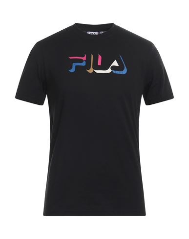 Fila Man T-shirt Black Size M Cotton