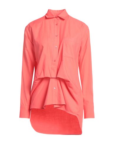 Sies Marjan Woman Shirt Coral Size M Cotton In Red