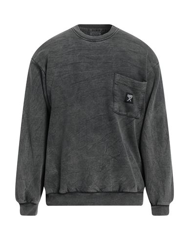 Berna Man Sweatshirt Steel Grey Size Xxl Cotton