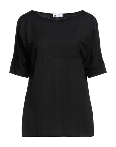 Shop Diana Gallesi Woman T-shirt Black Size 6 Viscose, Polyamide