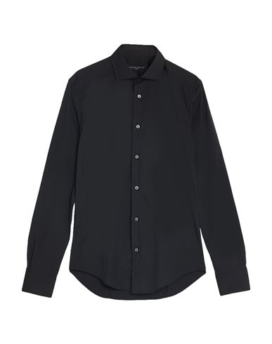 Shop Brian Dales Man Shirt Black Size 15 ½ Cotton, Polyamide, Elastane