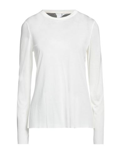 Purotatto Woman T-shirt Cream Size L Modal, Milk Protein Fiber In White