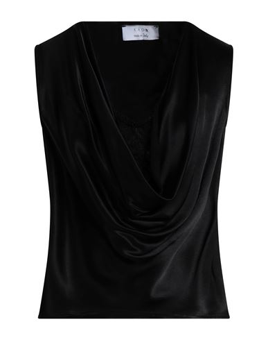 Kaos Woman Top Black Size 4 Viscose, Polyamide, Elastane