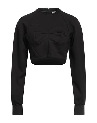 Meimeij Woman T-shirt Black Size 2 Viscose, Polyamide, Elastane