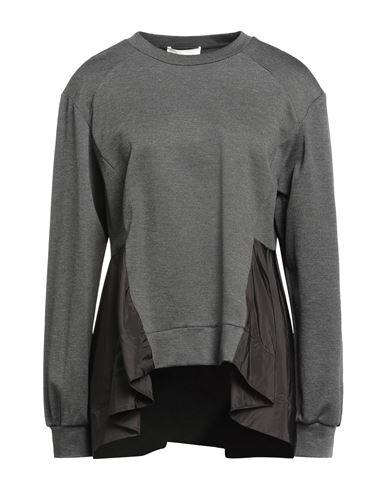 Meimeij Woman Sweatshirt Lead Size 8 Viscose, Polyacrylic, Elastane, Polyester In Grey