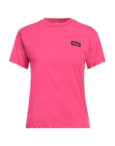Fila Woman T-shirt Fuchsia Size Xs Cotton In Pink