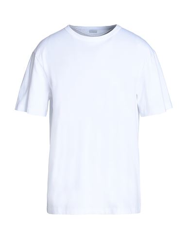 8 By Yoox Printed Cotton T-shirt Man T-shirt White Size Xl Cotton